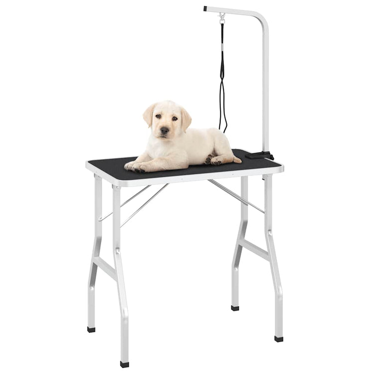 Table de garniture vidaxl pour animaux de compagnie avec une option de laisse