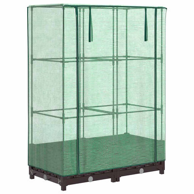 Vidaxl Planter élevé avec Kashoes 80x40x123 cm Rattanlook