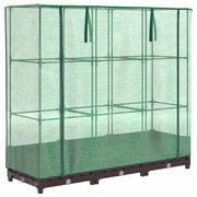 Vidaxl Planter élevé avec Kashoes 120x40x123 cm Rattanlook - afbeelding 2