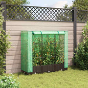 Vidaxl Planter élevé avec Kashoes 120x40x123 cm Rattanlook - afbeelding 3