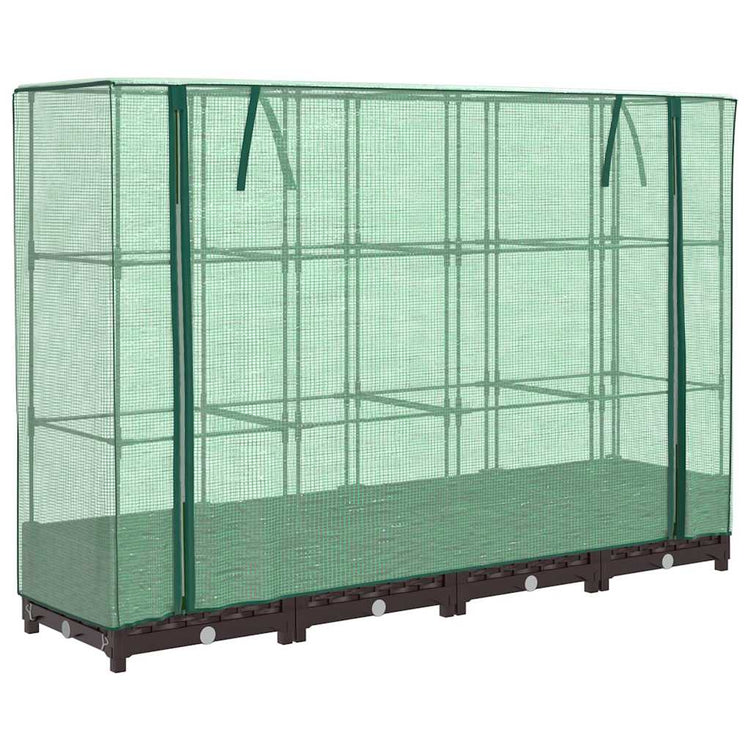 Vidaxl Planter élevé avec Kashoes 160x40x123 cm Rattanlook