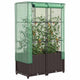 Vidaxl Planter élevé avec Kashoes 80x40x138 cm Rattanlook
