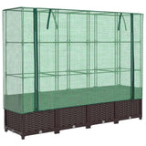 Vidaxl Planter élevé avec Kashoes 160x40x138 cm Rattanlook - afbeelding 2