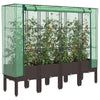 Vidaxl Planter élevé avec Kashoes 160x40x140 cm Rattanlook