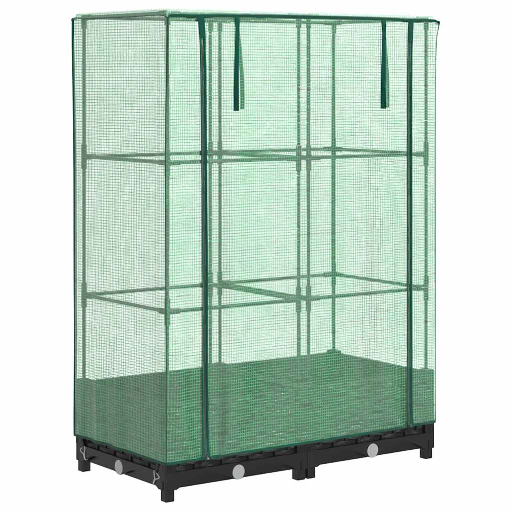 Vidaxl Planter élevé avec Kashoes 80x40x123 cm Rattanlook