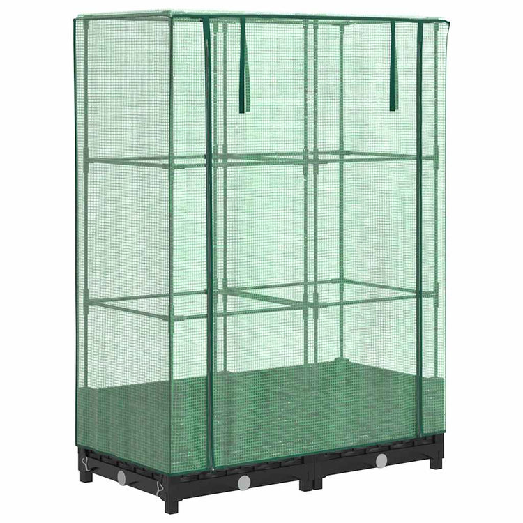 Vidaxl Planter élevé avec Kashoes 80x40x123 cm Rattanlook
