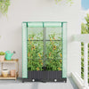 Vidaxl Planter élevé avec Kashoes 80x40x123 cm Rattanlook
