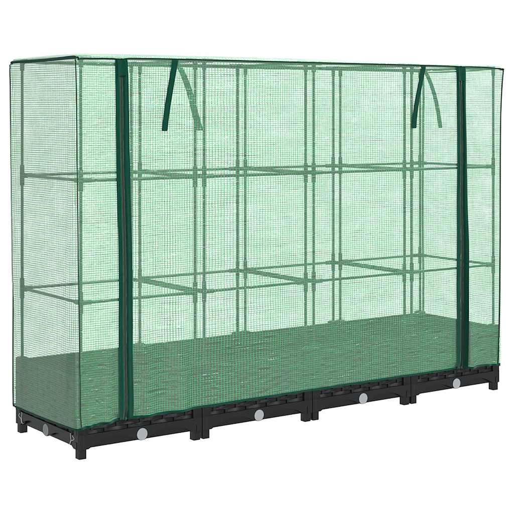 Vidaxl Planter élevé avec Kashoes 160x40x123 cm Rattanlook