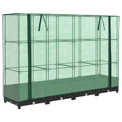 Vidaxl Planter élevé avec Kashoes 160x40x123 cm Rattanlook