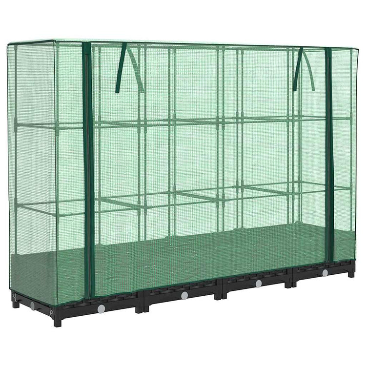 Vidaxl Planter élevé avec Kashoes 160x40x123 cm Rattanlook