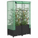 Vidaxl Planter élevé avec Kashoes 80x40x138 cm Rattanlook