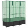 Vidaxl Planter élevé avec Kashoes 120x40x138 cm Rattanlook