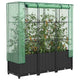 Vidaxl Planter élevé avec Kashoes 120x40x138 cm Rattanlook