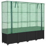 Vidaxl Planter élevé avec Kashoes 160x40x153 cm Rattanlook - afbeelding 2