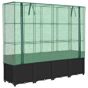 Vidaxl Planter élevé avec Kashoes 160x40x153 cm Rattanlook - afbeelding 2