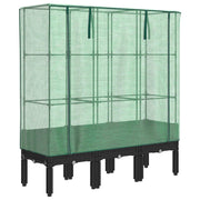 Vidaxl Planter élevé avec Kashoes 120x40x140 cm Rattanlook - afbeelding 2