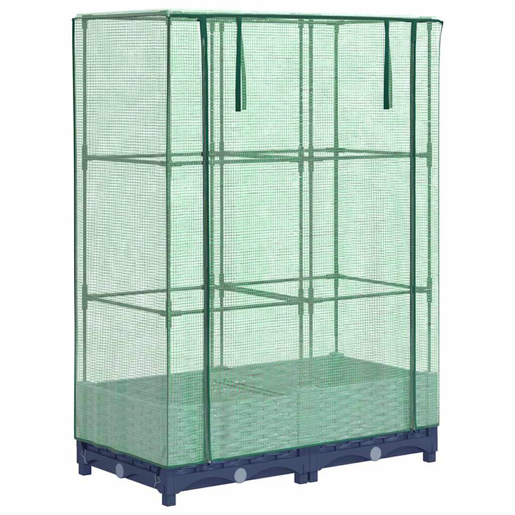 Vidaxl Planter élevé avec Kashoes 80x40x123 cm Rattanlook