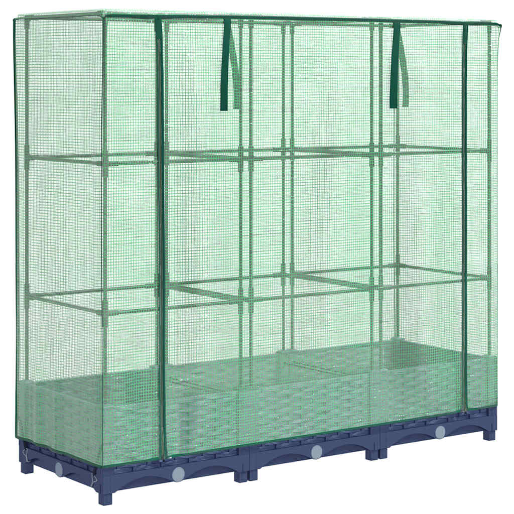 Vidaxl Planter élevé avec Kashoes 120x40x123 cm Rattanlook