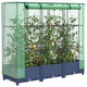 Vidaxl Planter élevé avec Kashoes 120x40x123 cm Rattanlook