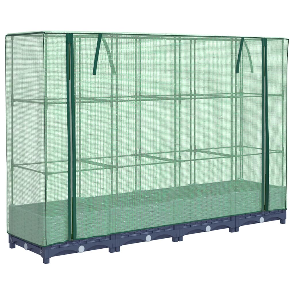 Vidaxl Planter élevé avec Kashoes 160x40x123 cm Rattanlook