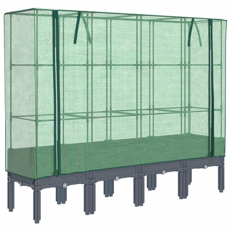 Vidaxl Planter élevé avec Kashoes 160x40x140 cm Rattanlook