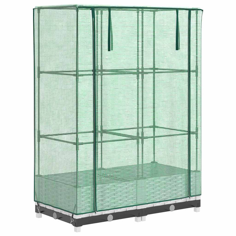 Vidaxl Planter élevé avec Kashoes 80x40x123 cm Rattanlook