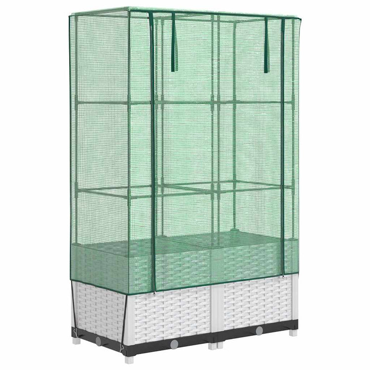 Vidaxl Planter élevé avec Kashoes 80x40x138 cm Rattanlook