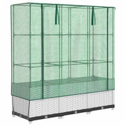 Vidaxl Planter élevé avec Kashoes 120x40x138 cm Rattanlook - afbeelding 2