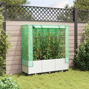 Vidaxl Planter élevé avec Kashoes 120x40x138 cm Rattanlook - afbeelding 3