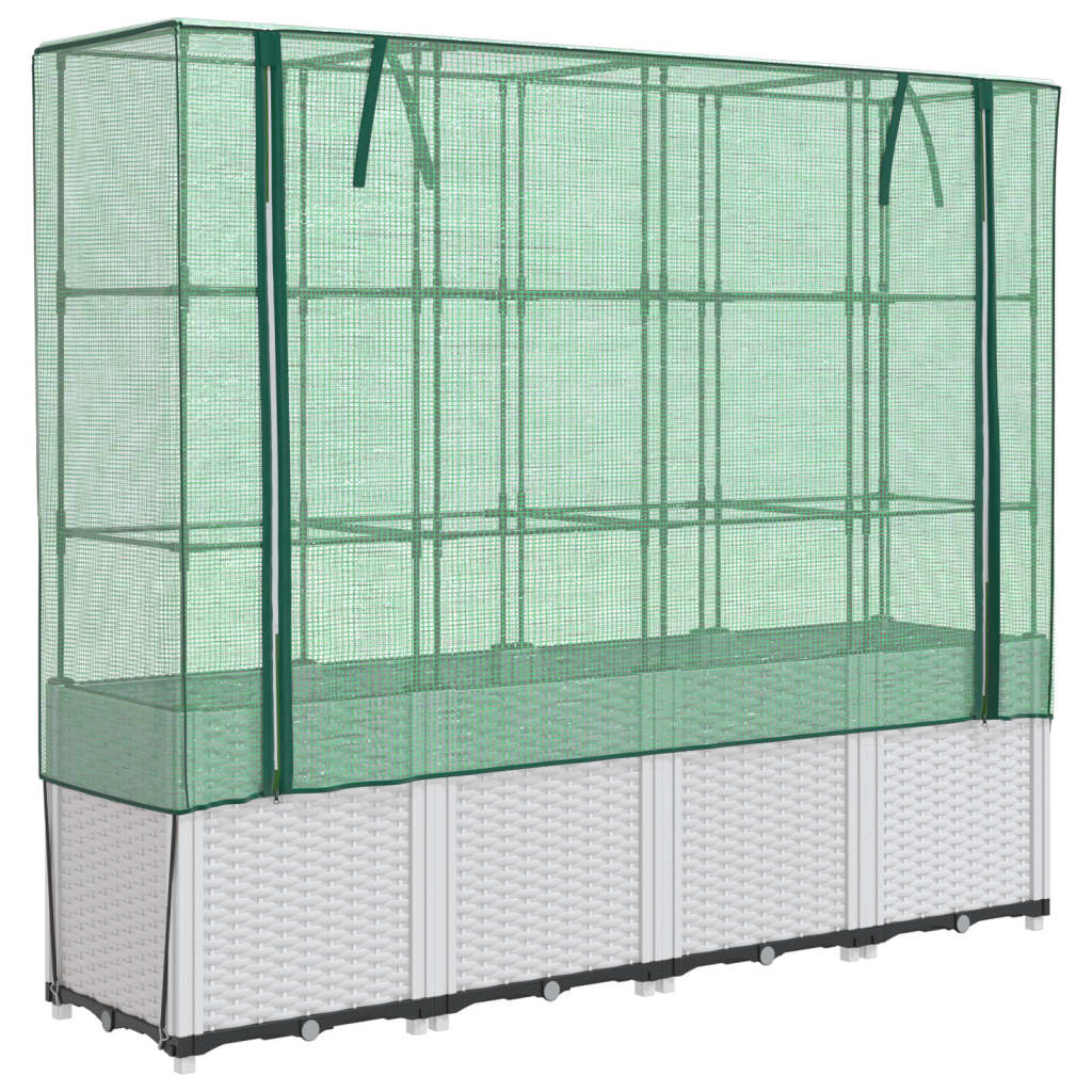Vidaxl Planter élevé avec Kashoes 160x40x153 cm Rattanlook