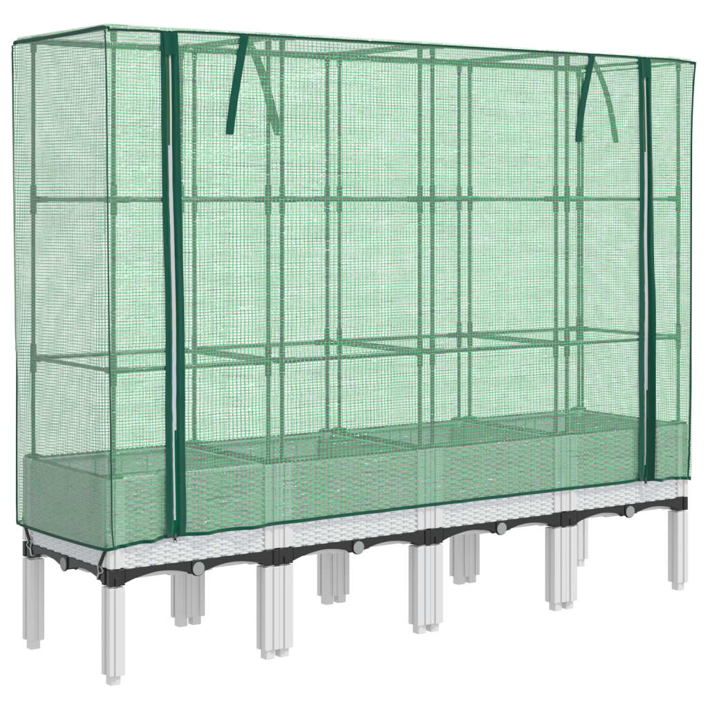 Vidaxl Planter élevé avec Kashoes 160x40x140 cm Rattanlook