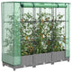 Vidaxl Planter élevé avec Kashoes 120x40x123 cm Rattanlook