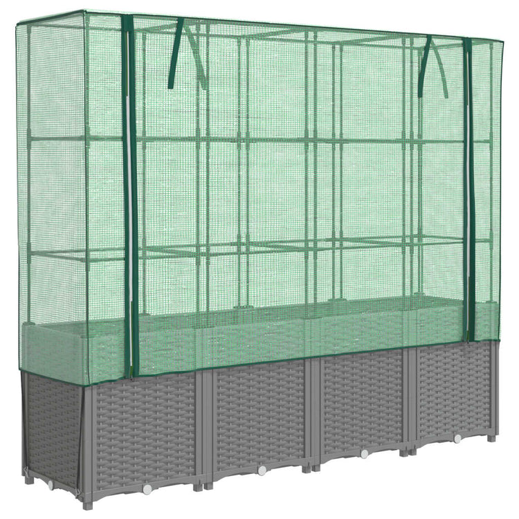 Vidaxl Planter élevé avec Kashoes 160x40x153 cm Rattanlook