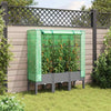 Vidaxl Planter élevé avec Kashoes 120x40x140 cm Rattanlook
