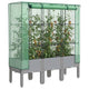 Vidaxl Planter élevé avec Kashoes 120x40x140 cm Rattanlook