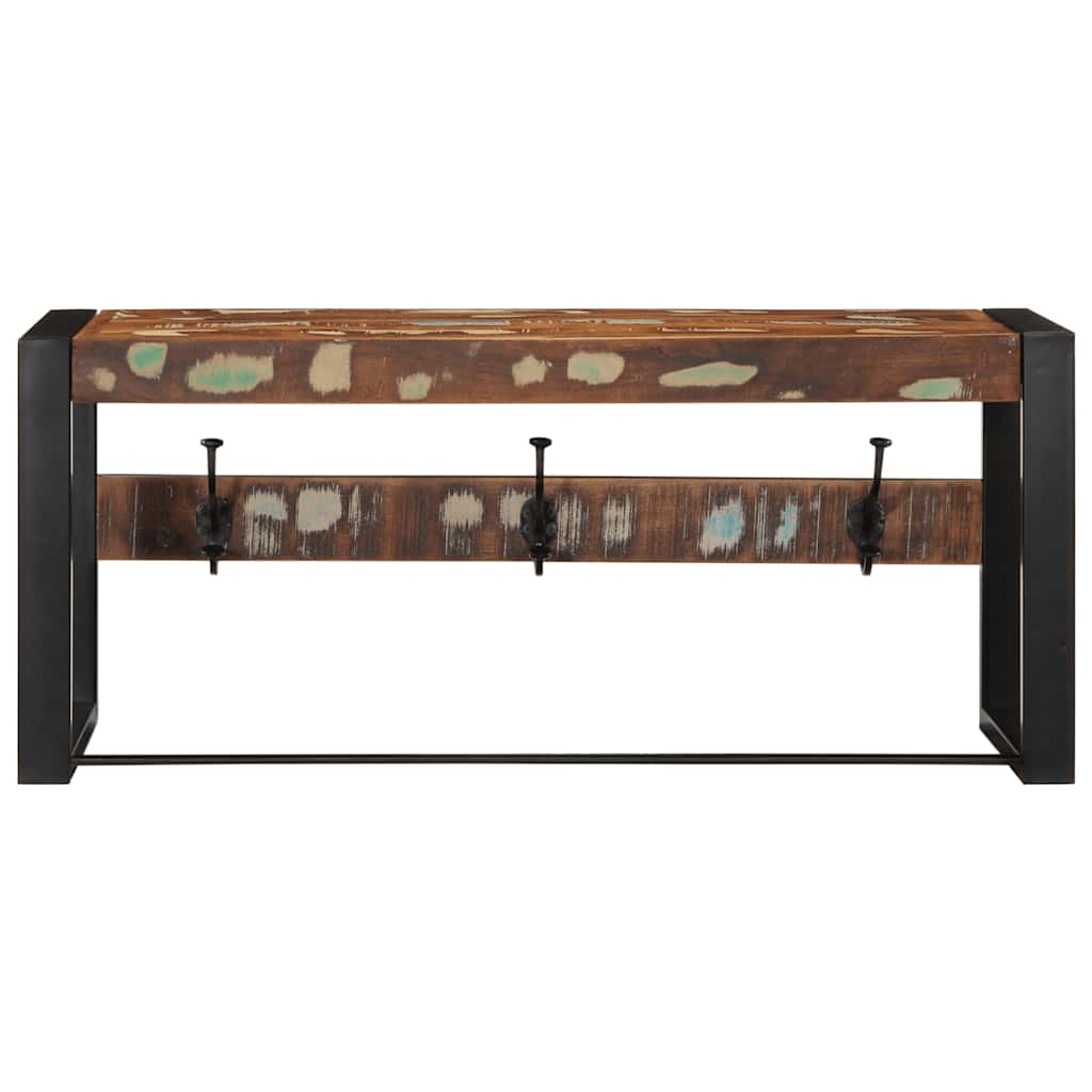 Vidaxx portemanteau 80x35x35 cm bois massif recyclé multicolore