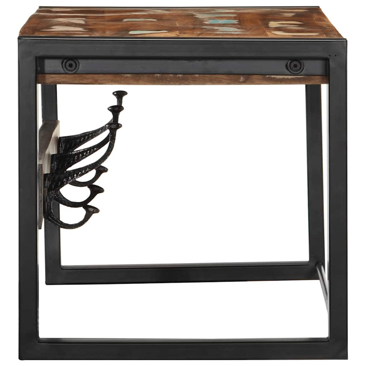 Vidaxx portemanteau 80x35x35 cm bois massif recyclé multicolore