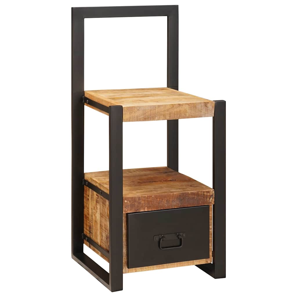 Vidaxx porte-vêtements avec tiroir marron 40 x 40 x 90 cm bois de manguier massif