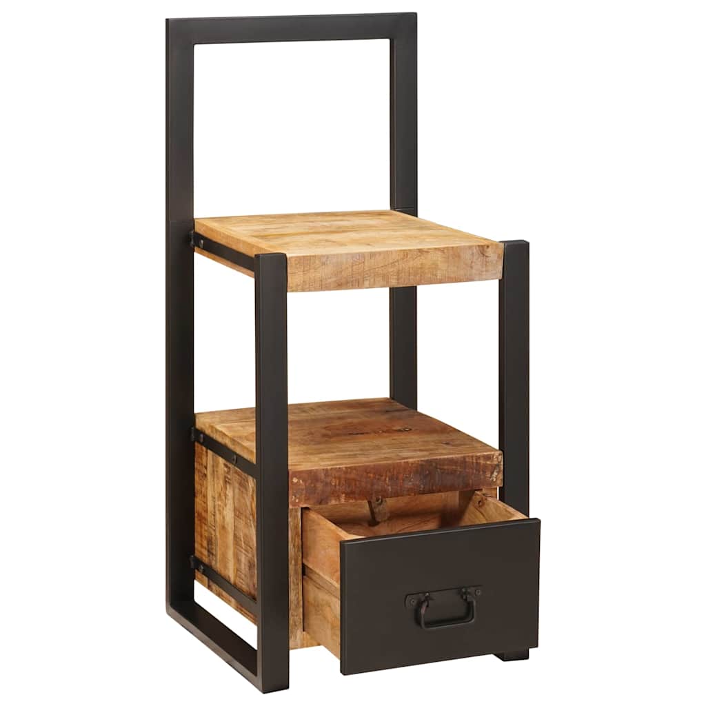 Vidaxx porte-vêtements avec tiroir marron 40 x 40 x 90 cm bois de manguier massif