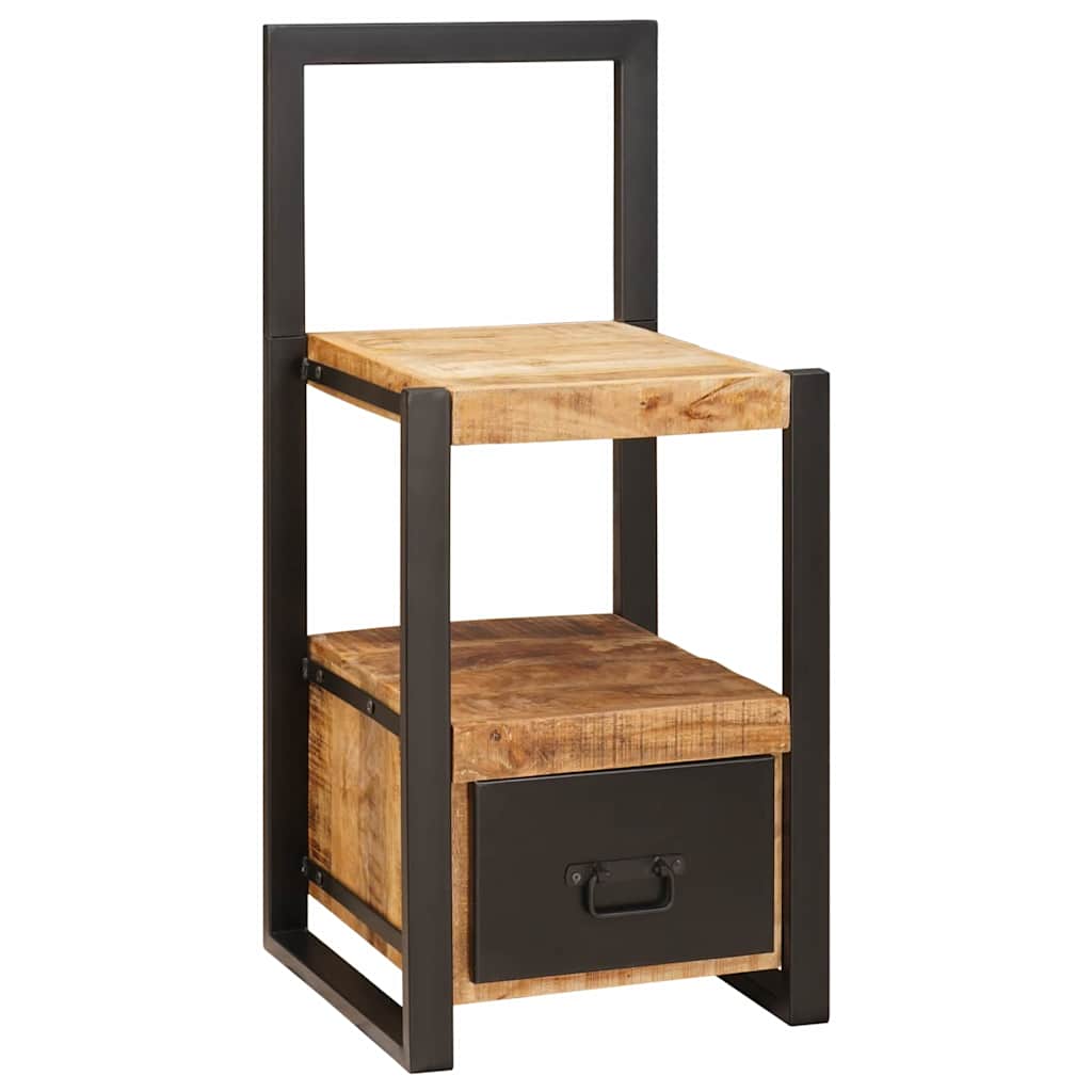 Vidaxx porte-vêtements avec tiroir marron 40 x 40 x 90 cm bois de manguier massif