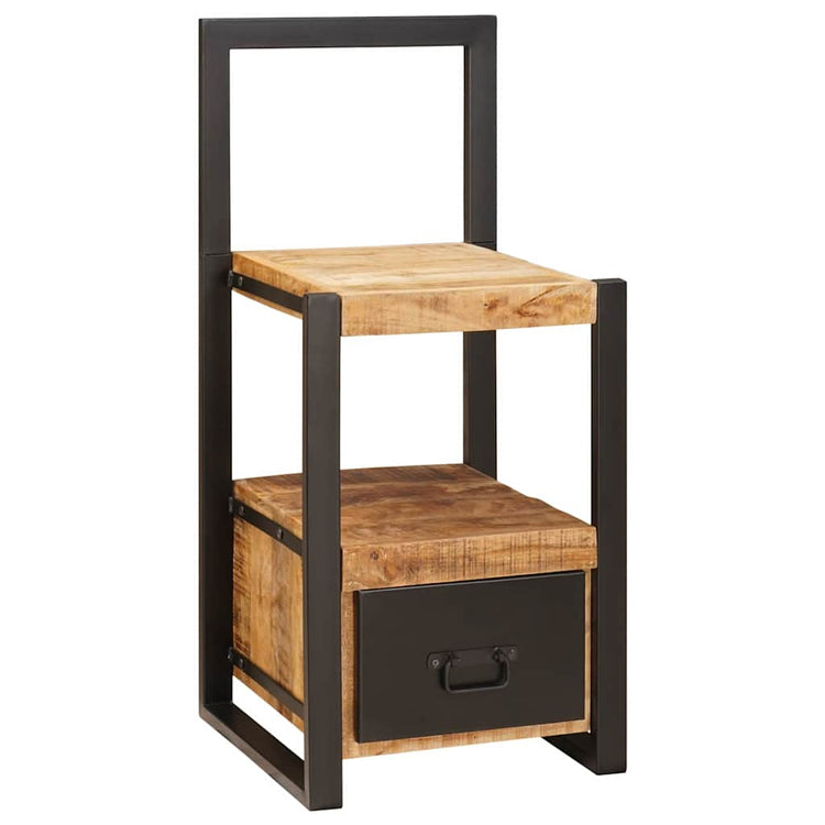 Vidaxx porte-vêtements avec tiroir marron 40 x 40 x 90 cm bois de manguier massif