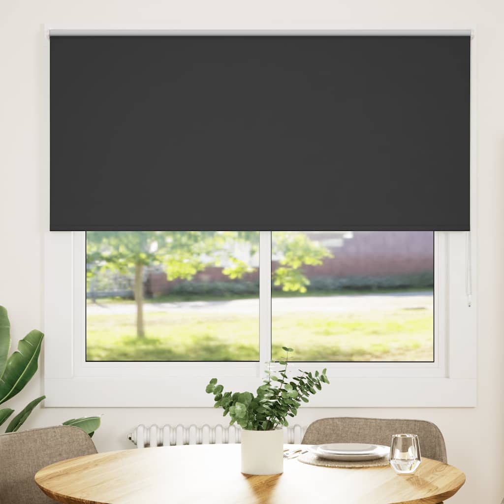 Vidaxx blackout roller blind 155x150 cm fabric width 151.6 cm black