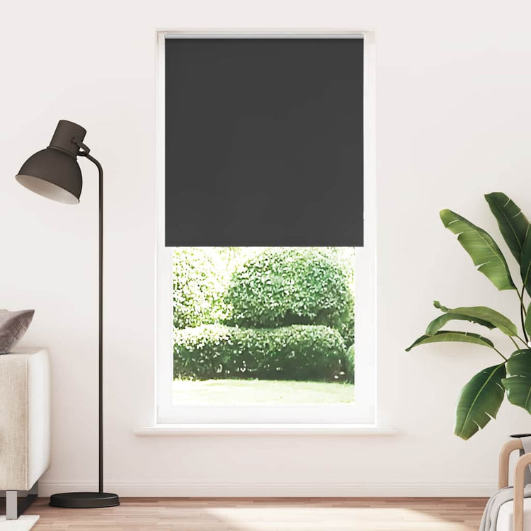 Vidaxx store enrouleur occultant 105x210 cm largeur de tissu 100,7 cm noir
