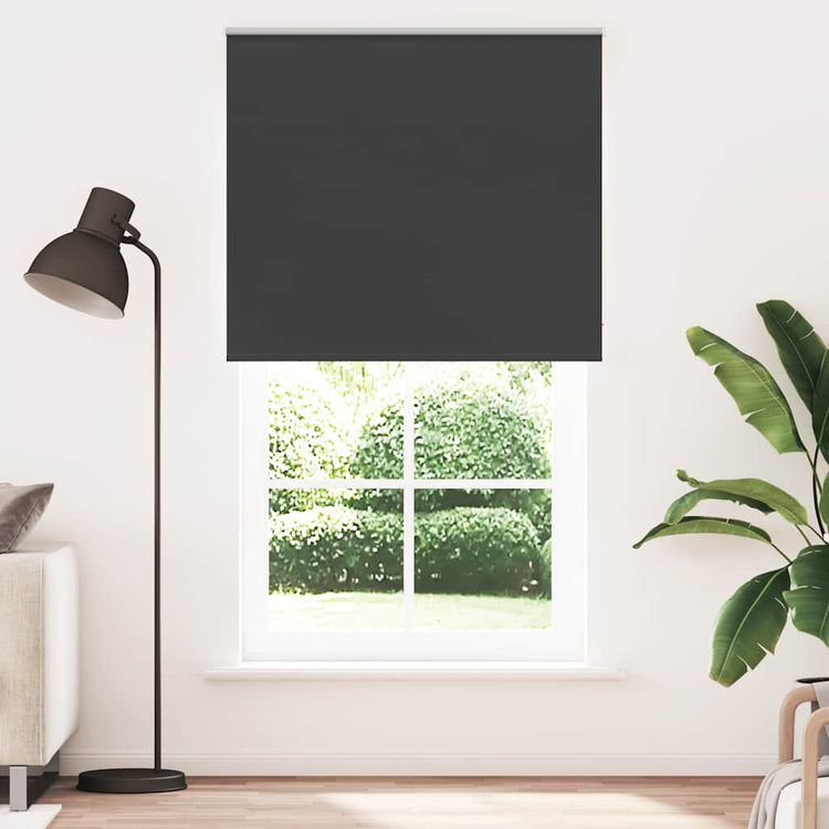 Vidaxx store enrouleur occultant 125x210 cm largeur de tissu 121,6 cm noir