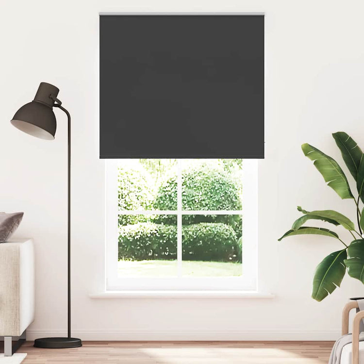 Vidaxx store enrouleur occultant 130x210 cm largeur de tissu 126,6 cm noir