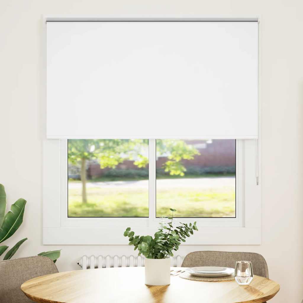 Vidaxx store enrouleur occultant 140x175 cm largeur de tissu 136,6 cm blanc
