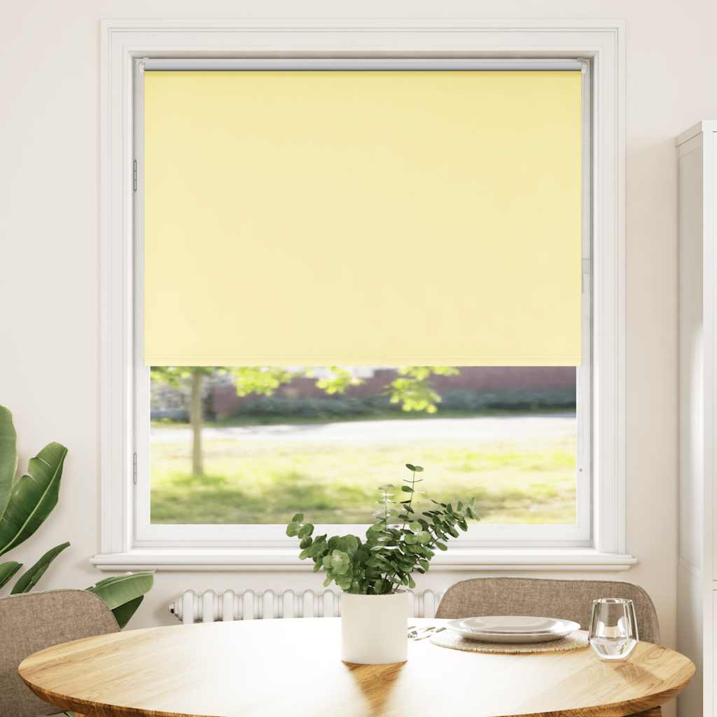 Vidaxx store enrouleur occultant 90x130 cm, largeur du tissu 85,7 cm jaune