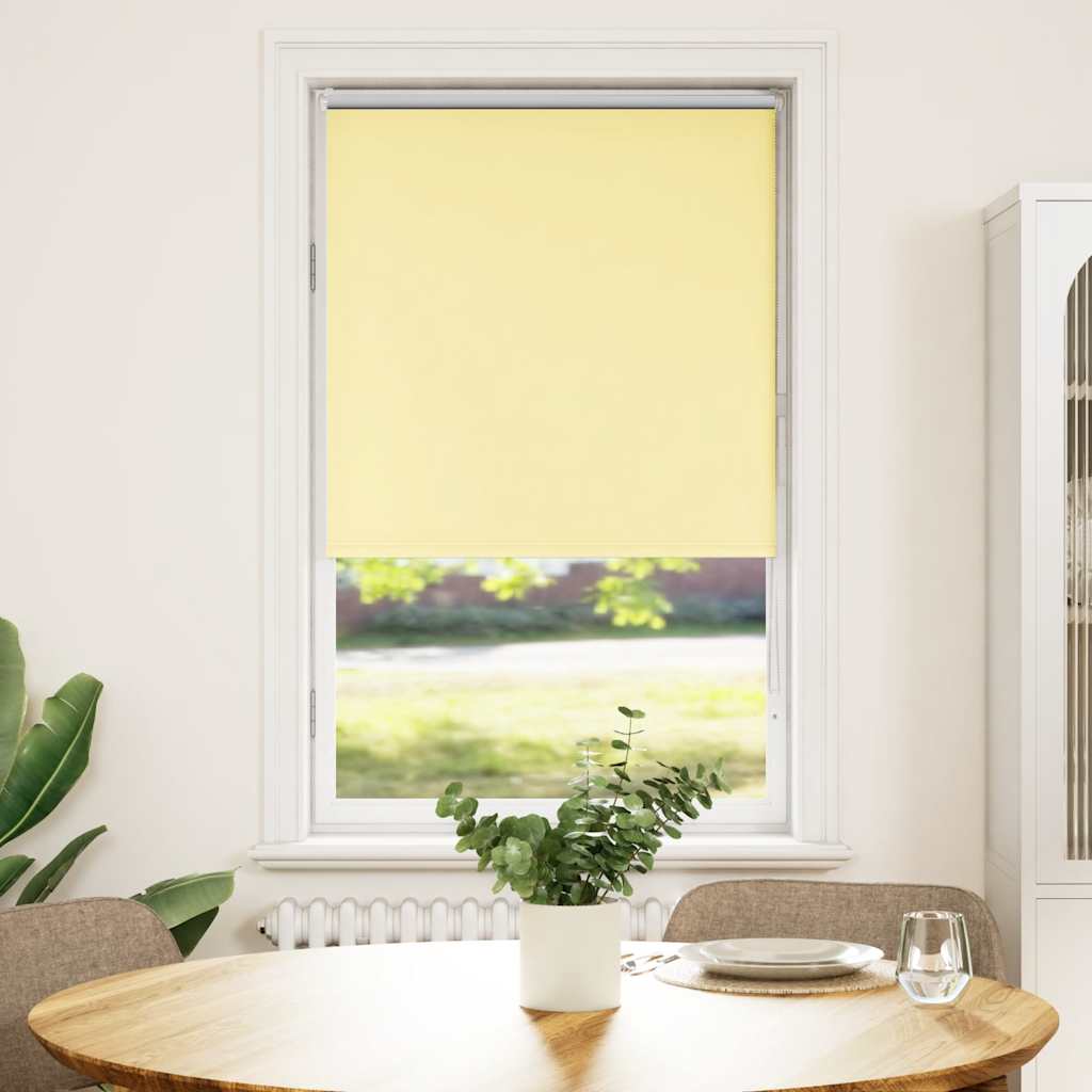 Vidaxx store enrouleur occultant 80x150 cm, largeur du tissu 75,7 cm jaune