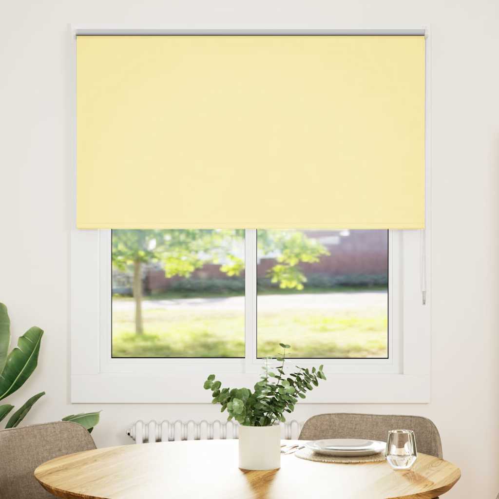 Vidaxx store enrouleur occultant 130x150 cm largeur de tissu 126,6 cm jaune