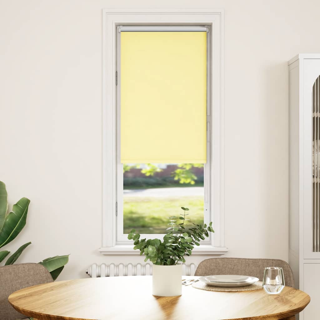 Vidaxxl store enrouleur 55x175 cm tissu occultant largeur 50,7 cm jaune